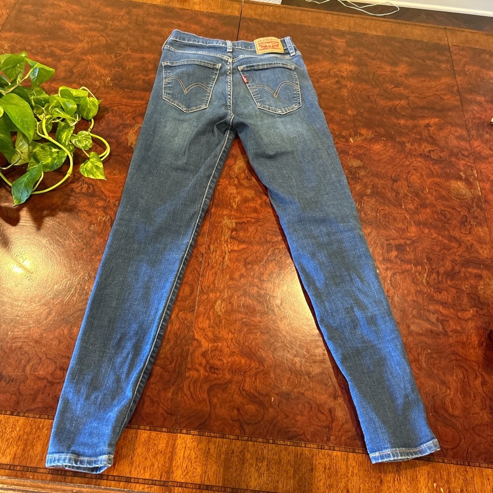 Levi’s W26 mile high super skinny dark wash